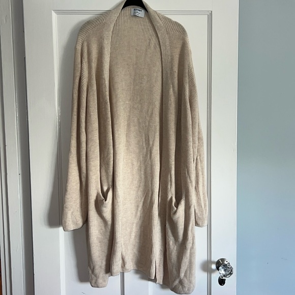 XXL Open-Front Longline Cardigan Sweater - Picture 4 of 9